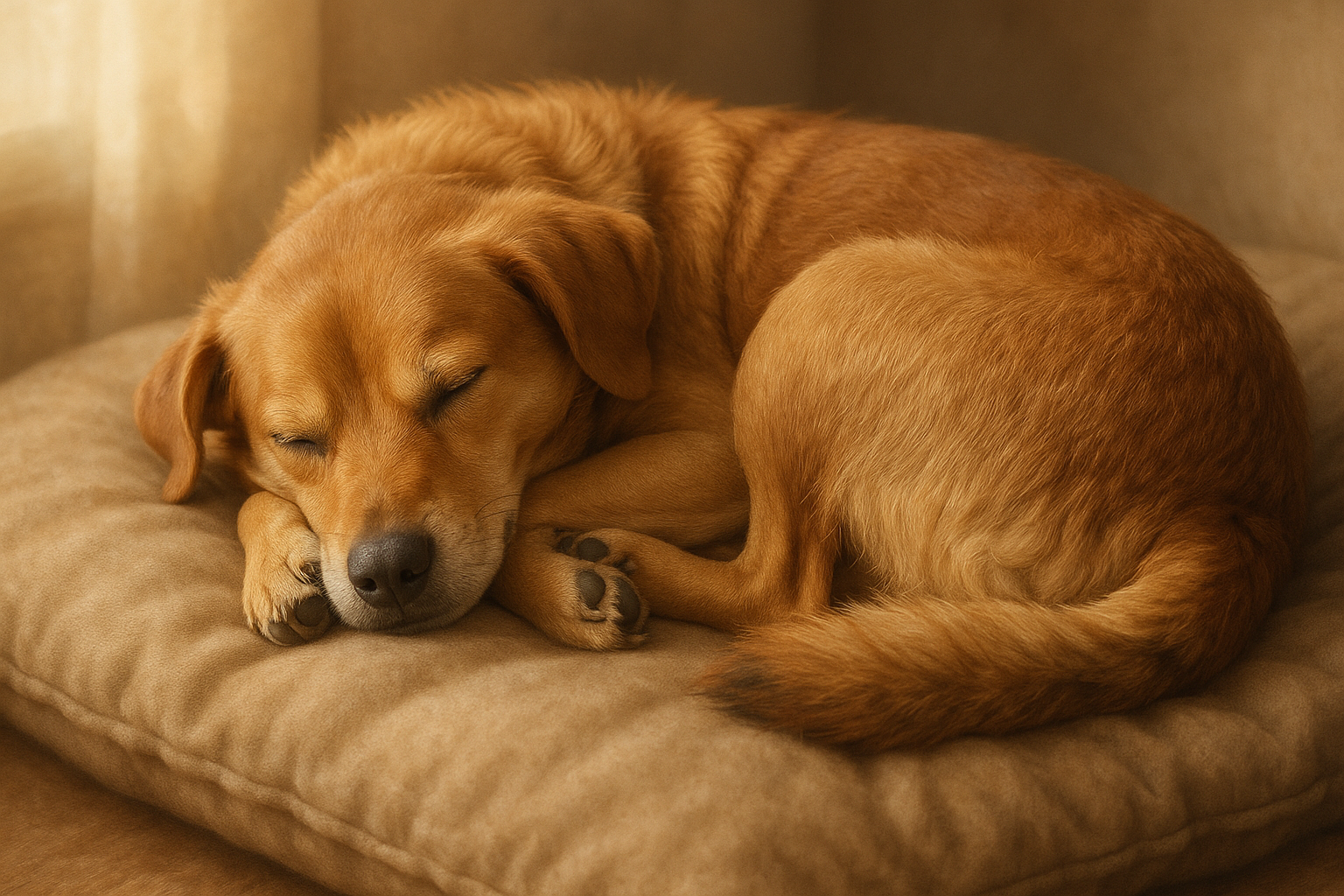 lit de chien comfortable