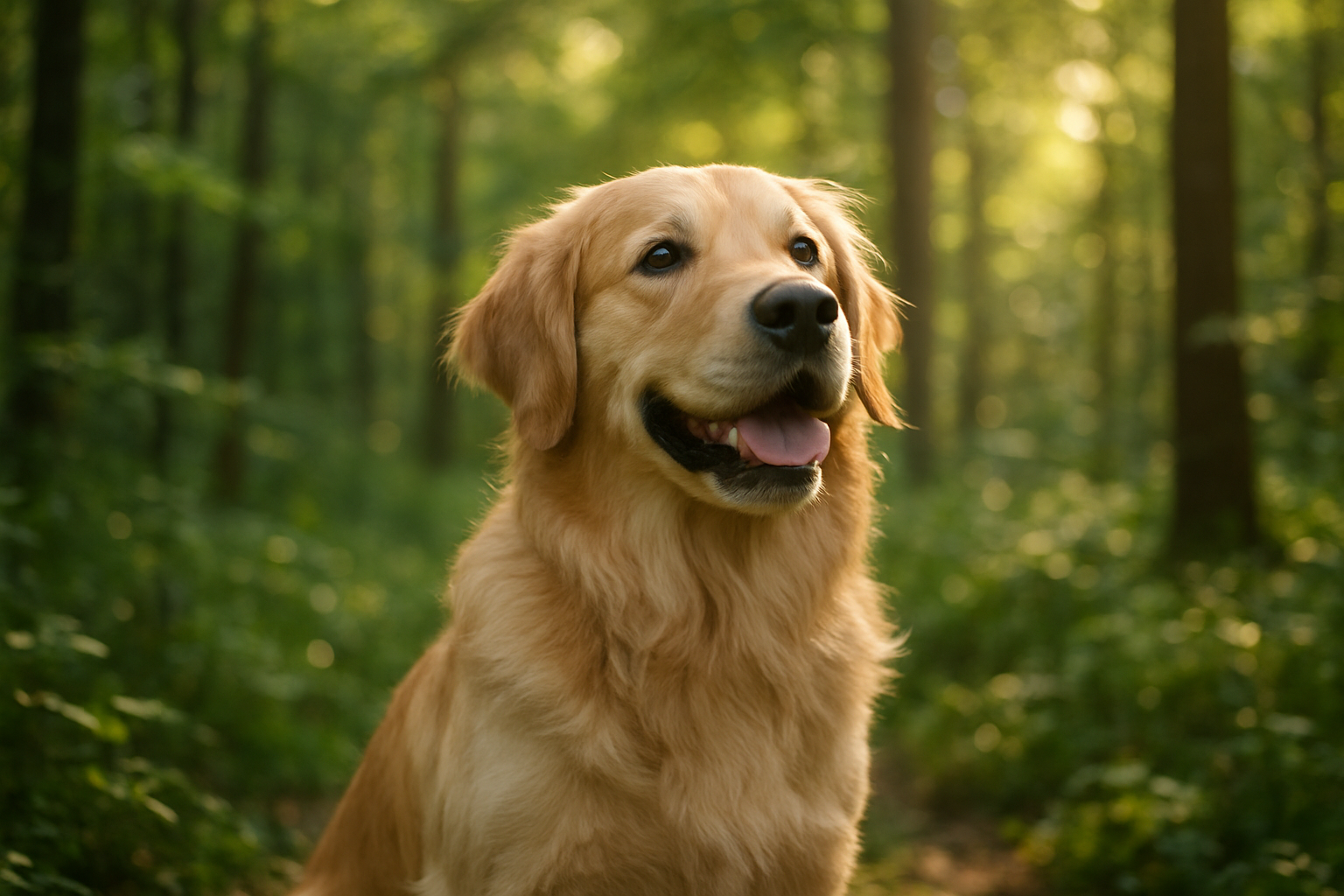 chien dans la nature